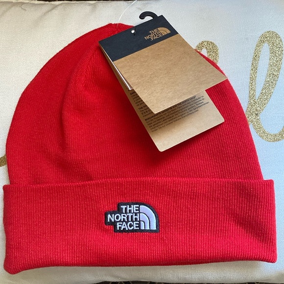 The North Face Accessories - The North Face Unisex Stretch Logo Red Hat New With Tags